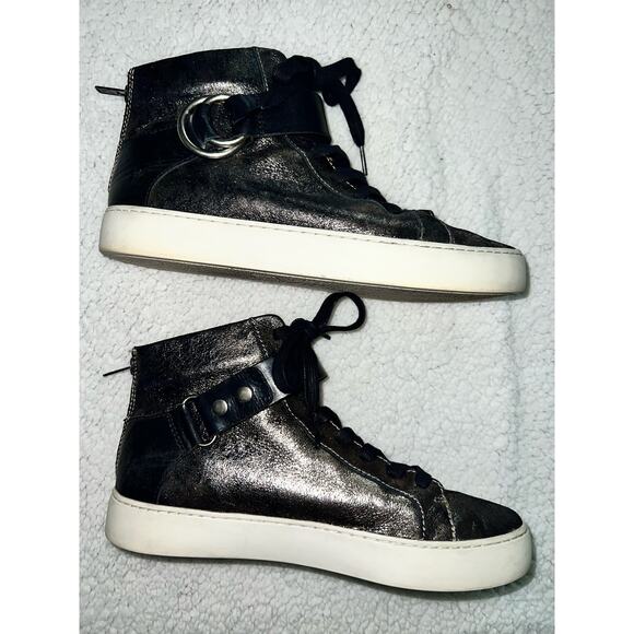 Frye Women's Lena Harness High Fashion Sneaker - Size 9 - Picture 5 of 14